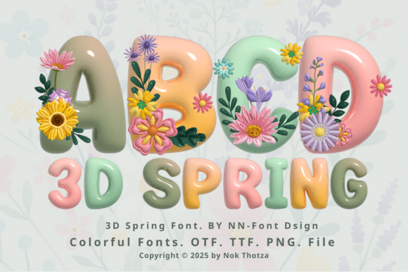 3d Spring: A Playful 3D Font for Creative Projects