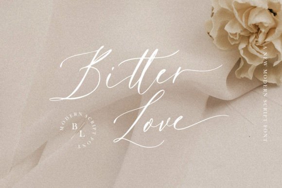Bitter Love: A Modern Calligraphy Font for Elegant Design