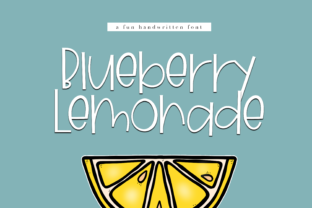 Blueberry Lemonade: A Fresh Take on Typography