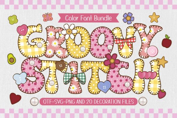 Groovy Stitch: A Playful Color Font for Creative Projects
