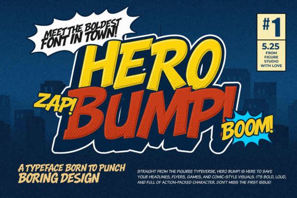 Hero Bump: The Bold, Dynamic Font That Brings Your Designs to Life