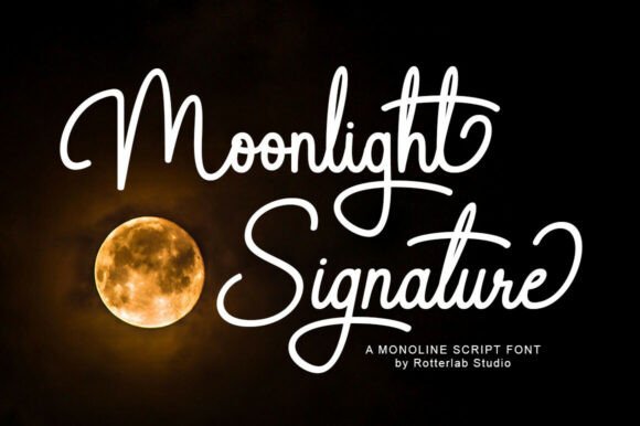 Moolight Signature: A Refined Script for Modern Design