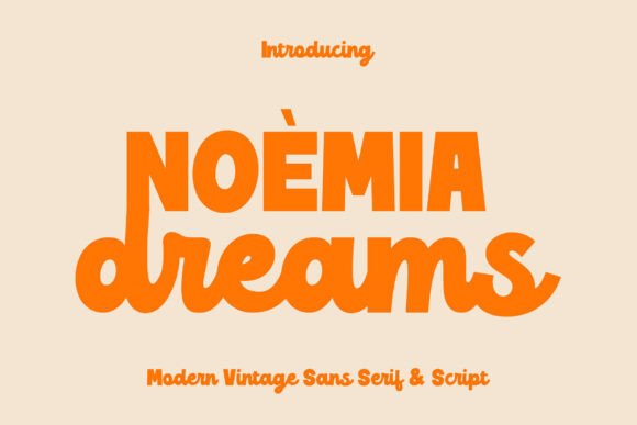 Noemia Dreams: A Nostalgic Font for Modern Design