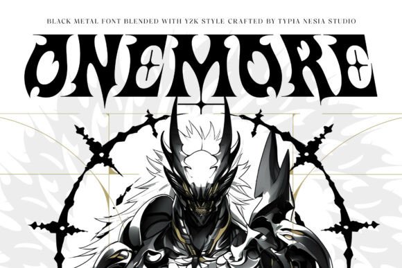Onemore: The Dark Grunge Design Font for Aggressive Aesthetics