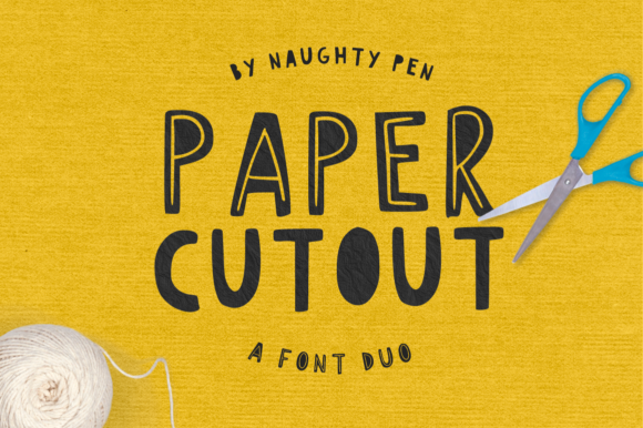 Paper Cutout: A Bold and Playful Display Font for Modern Design