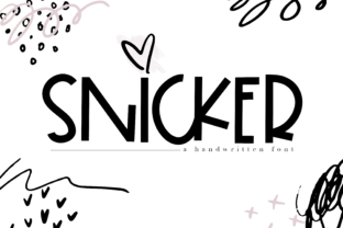 Snicker: A Unique Display Font for Creative Expression