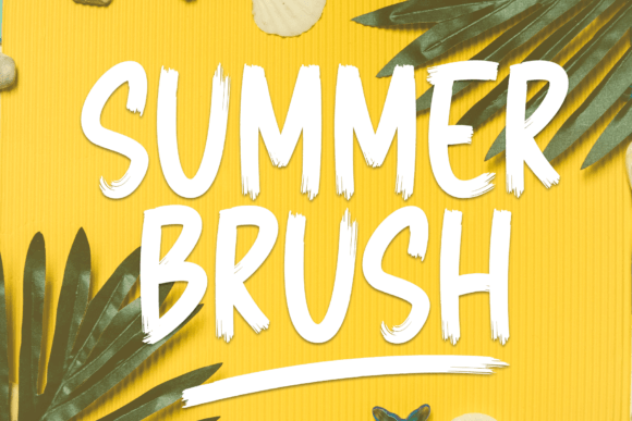 Summer Brush: A Stylish Script Font for Elegant Designs