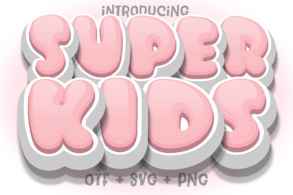 Super Kids: A Playful Font for Creative Kids’ Projects