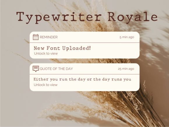 Typewriter Royale: A Vintage Touch for Modern Design