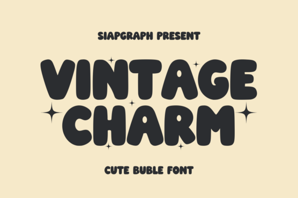 Vintage Charm: A Playful Font with Timeless Appeal